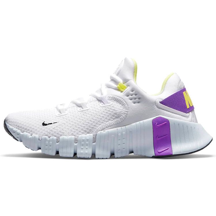 Nike Free Metcon 4 Weiß Wildbeere Damen Sneaker Rosa Pure-Platinum Light-Lemon-Twist CZ0596-157 35.5