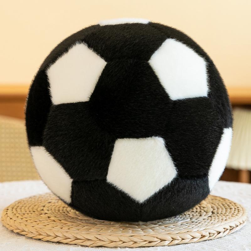 Frettchen Fußball Plüschtier Kinderpuppe Kindergarten Aktivitätsrequisiten Puppenautomatenteile 18cm【0.15kg】 schwarz