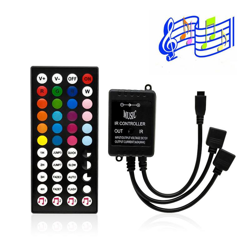 DC12V 44 Tasten Musik IR Controller Fernbedienung für RGB LED Streifen Musik IR Controller