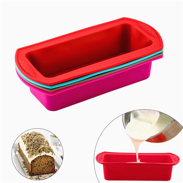 Silikon Brot Pan Mold Toast Brot Form Kuchen Tablett Lange Quadratische Kuchen Form Backformen Antihaft-backen Werkzeuge Rechteckige as the picture rot