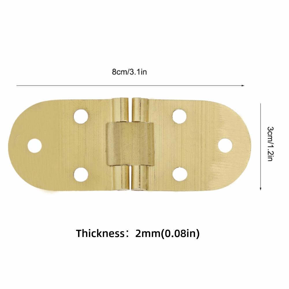 2 Stück Messing Scharnier 80x30mm Klappscharnier Massiv Klappscharnier Nähmaschine