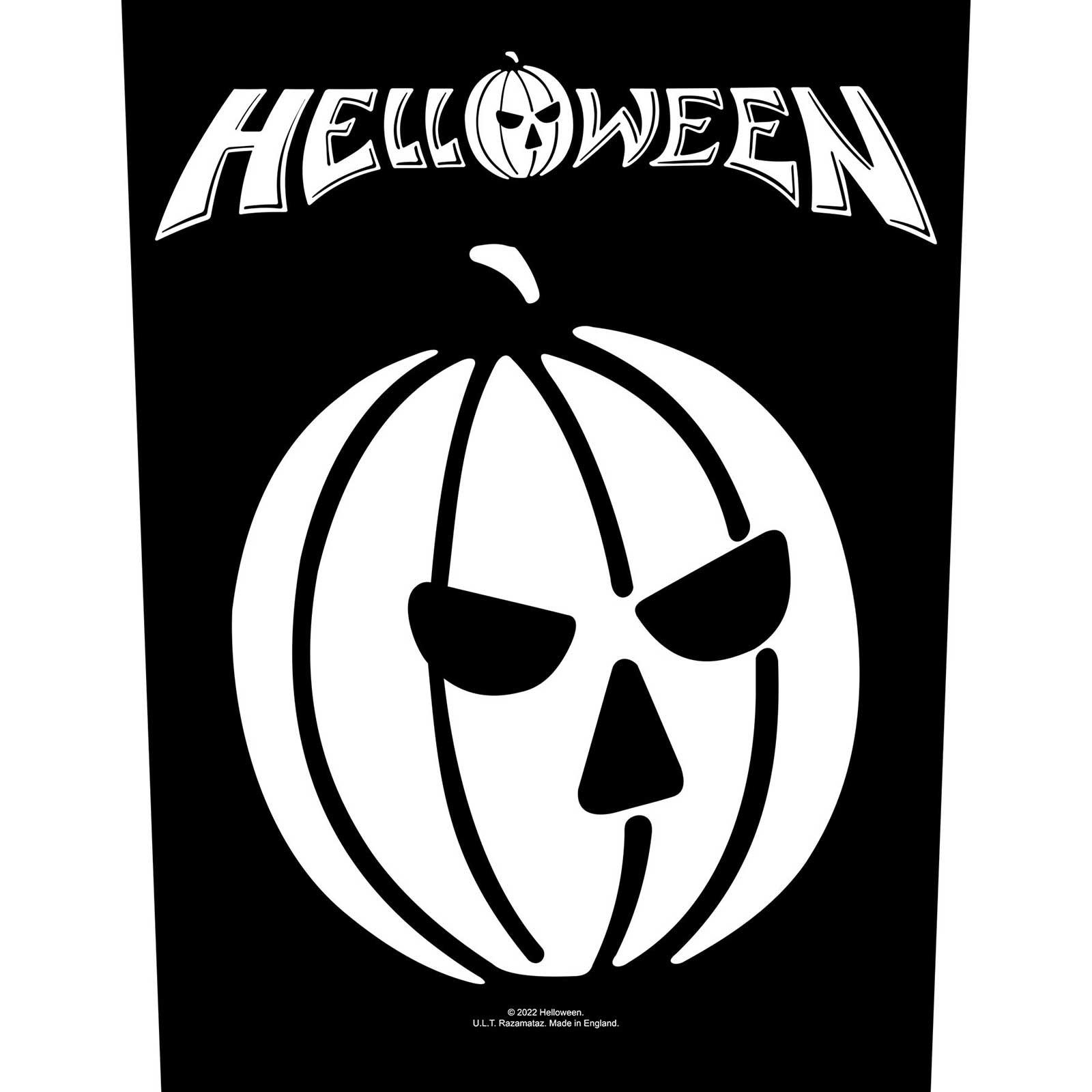 Helloween-Kürbis-Patch One Size weiß/schwarz
