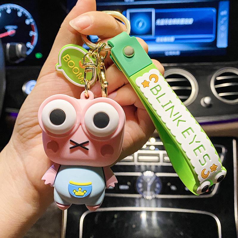 Trendiger Frosch & Bär Silikon Schlüsselanhänger Anhänger für Rucksäcke & Autos Single OPP Bag Packaging