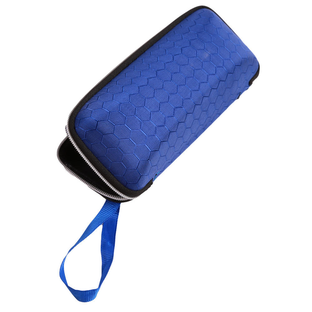 Brillenetuis, Sonnenbrillen-Etui für Damen und Herren, Lanyard, Reißverschluss, Brillen One Size blau