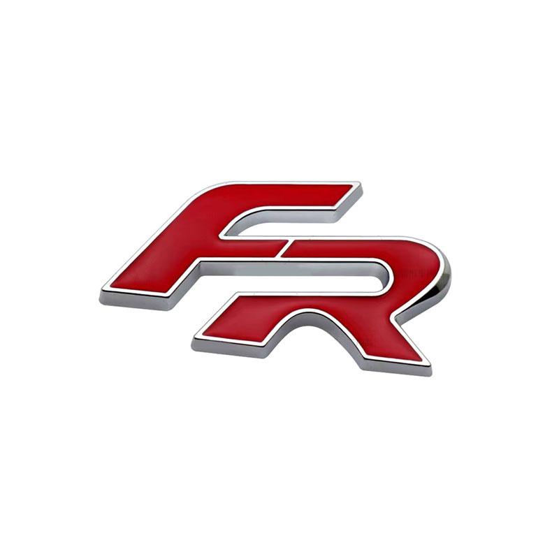 Metall 3D FR Auto Kühlergrill Abzeichen Karosserie Emblem Aufkleber Aufkleber für Leon FR+ Cupra Ibiza Altea Exeo Formula Racing Styling Autozubehör 2# Badge Sticker