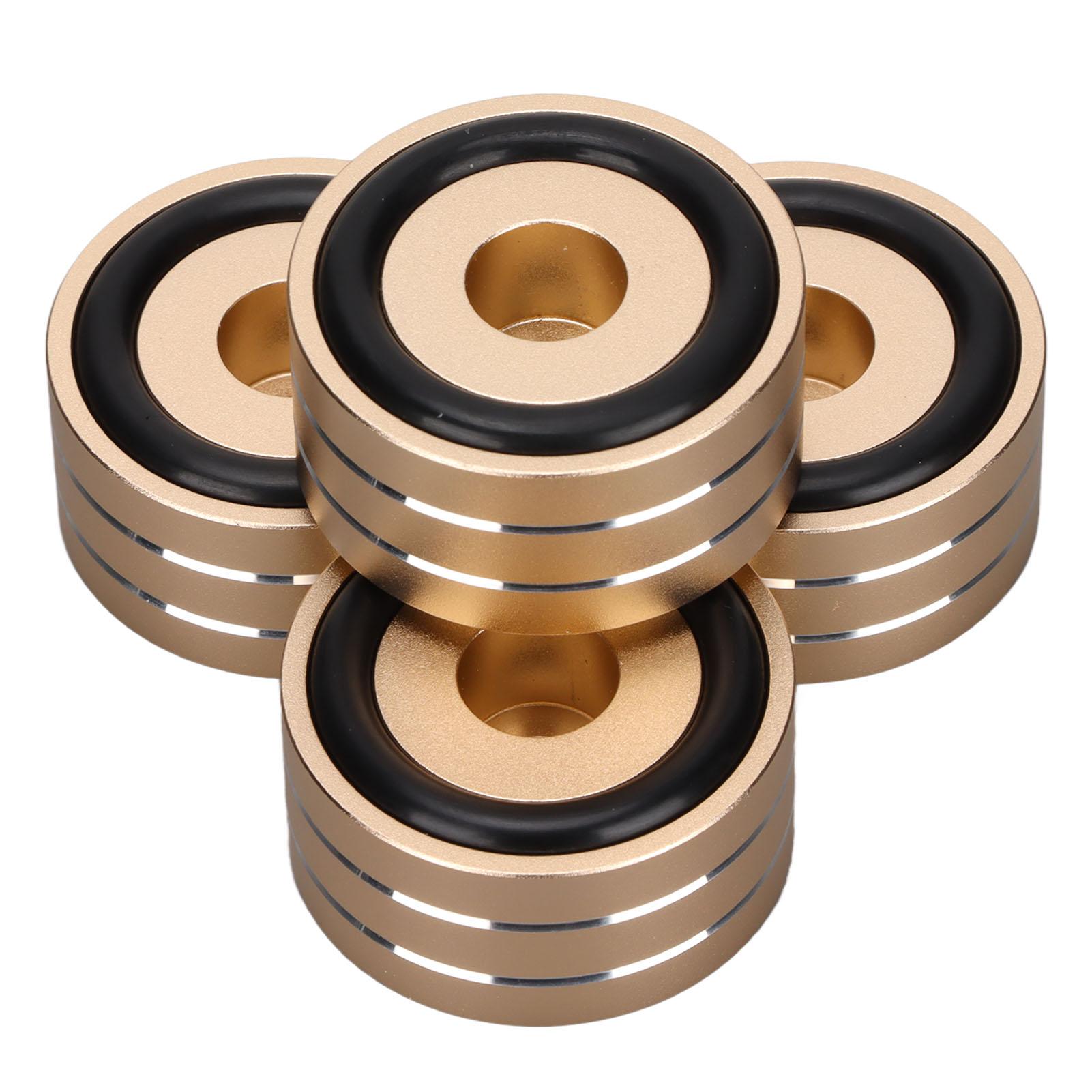 4 Stück SP4010 Lautsprecher-Isolations-Spike-Ständerfuß 40x20mm 1.57x0.78in Lautsprecher-Spikes für DAC-Verstärker-Recorder-MeterGold gold