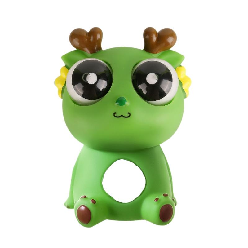 Stressabbau-Spielzeug zum Quetschen, Drache mit hervorspringenden Augen, lustiges Augapfel-Spielzeug, Spielzeug mit herausspringenden Augen, Partygeschenke, ideales Geschenk für alle Anlässe 11*6.5cm dunkelgrüne