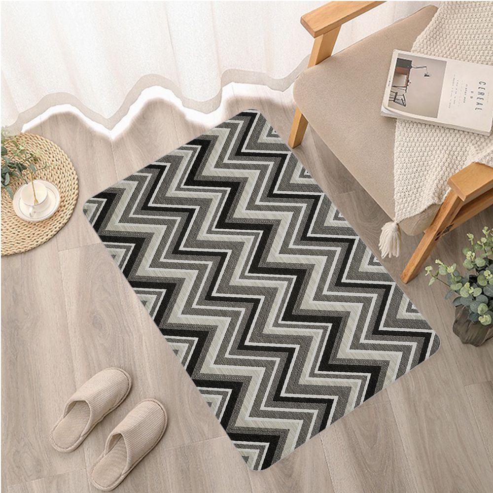 Missoni-Stil Fußmatte für den Eingangsbereich, nordischer Stil, Heim-Fußmatte, gestreifte Wellen, bedruckte Teppiche für Schlafzimmer, Wohnzimmer, Flur, Haushaltsdekoration, Teppiche 120x160cm