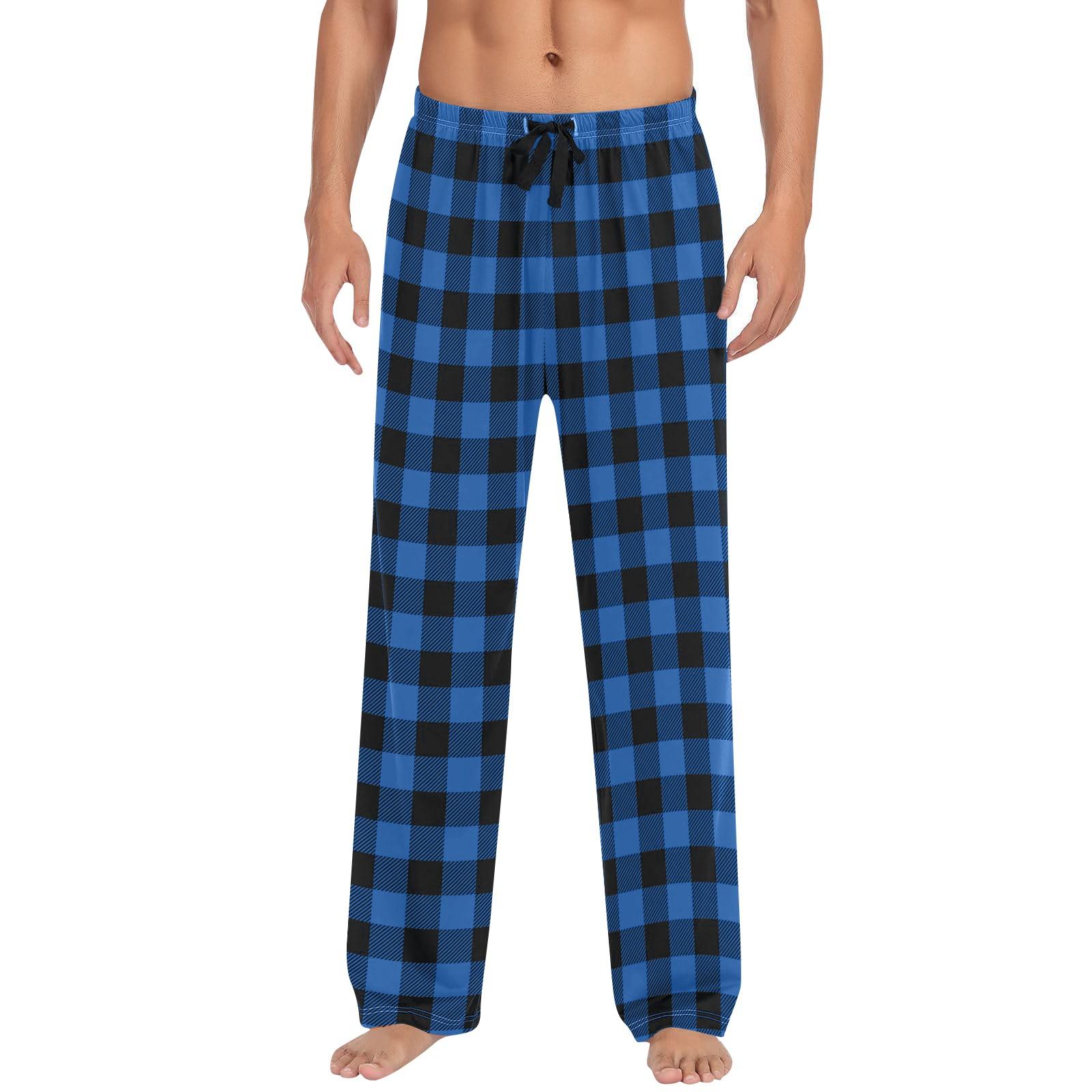 Männer Herbst Winter Soild Farbe Und Plaid Hosen Volle Länge Lange Hosen Sport Hosen Pyjama Hosen XXXL
