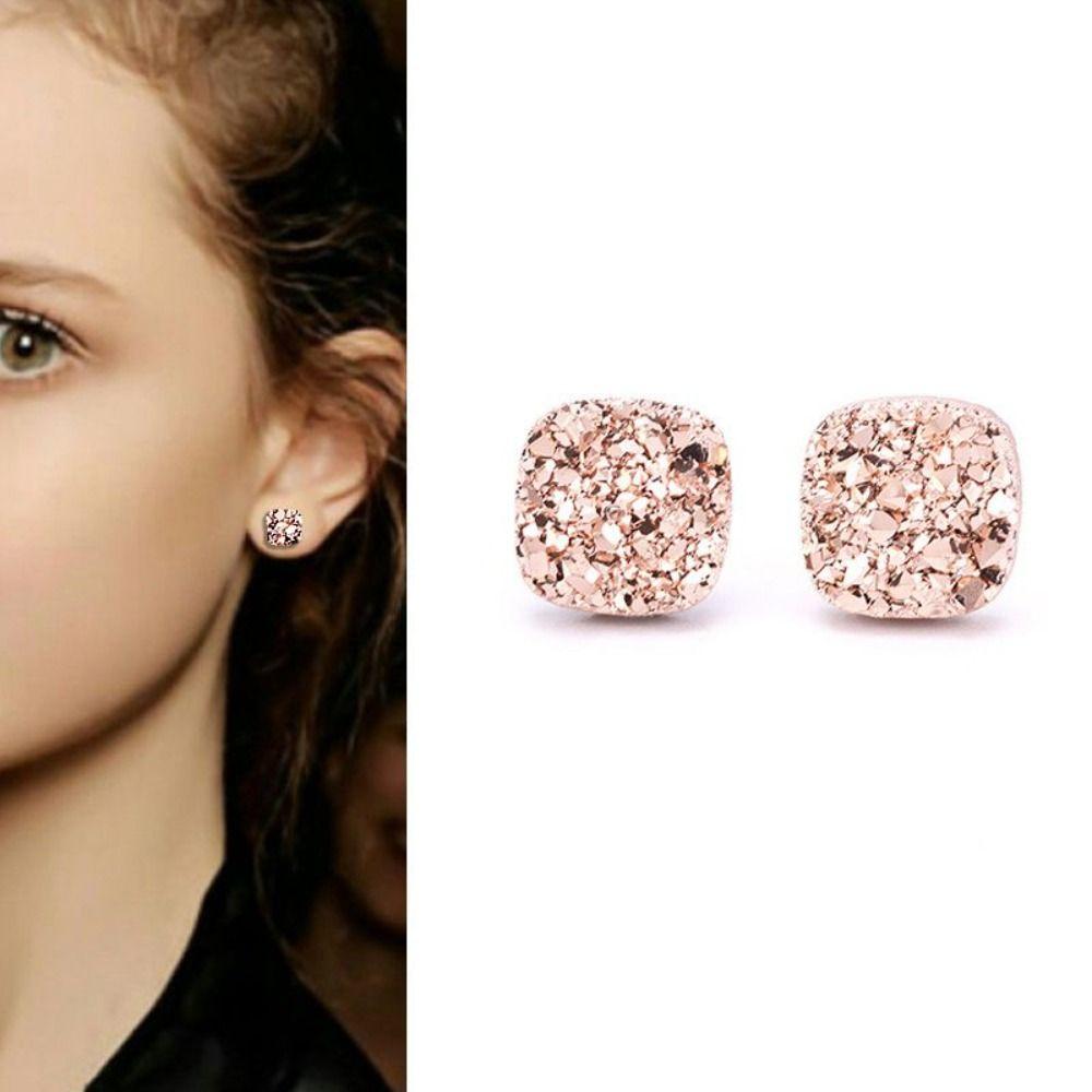 Lymphatische Magnetfeldtherapie-Ohrringe, Magnettherapie-Germanium-Ohrringe, Lymphdrainage-Ohrringe champagner