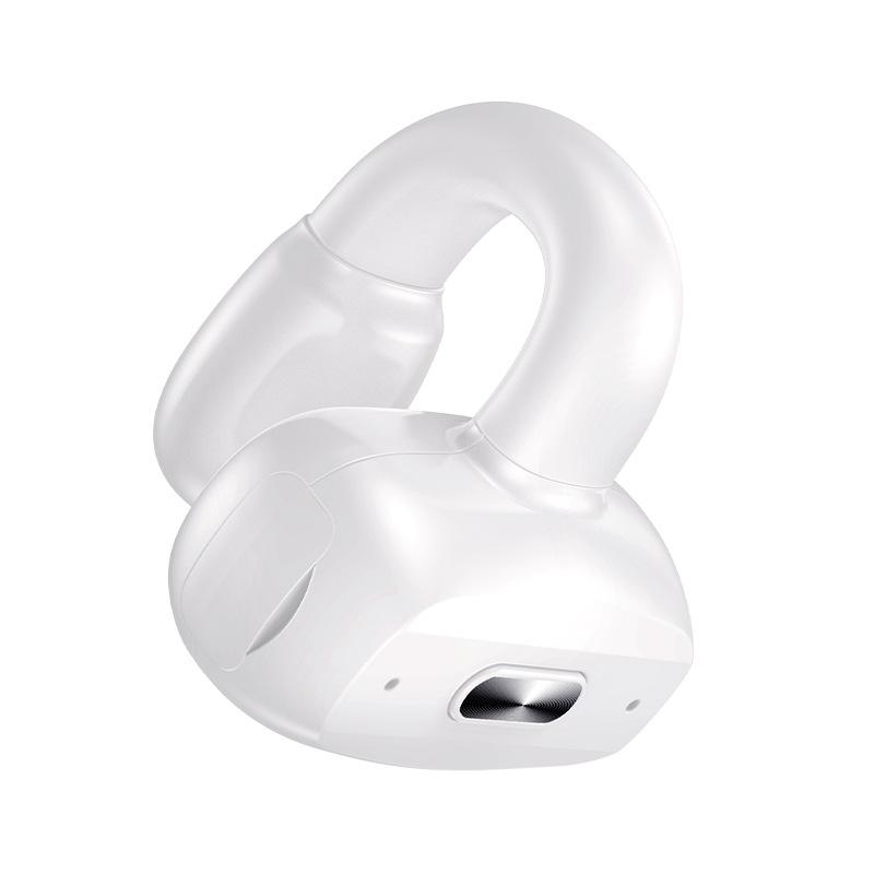 Neu Bluetooth-Kopfhörer Clip-on Knochenleitung Sport-Kopfhörer Drahtlose Kopfhörer weiß
