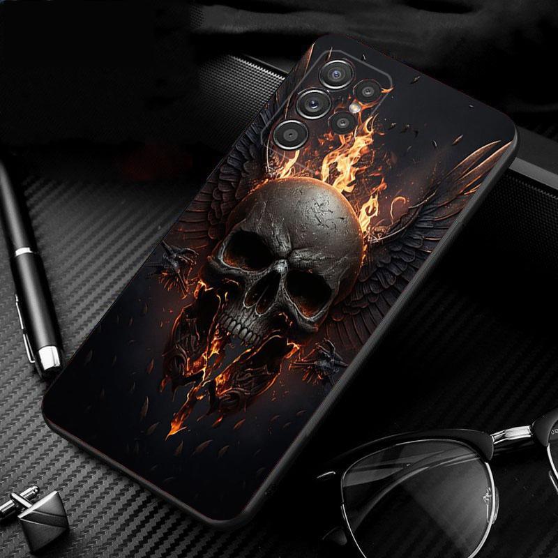 Schädel Kopf Kunst Telefon Fall Für Samsung S24 S23 S22 S21 S20 Ultra S20 S22 S21 S10E S20 FE S24 Plus S21