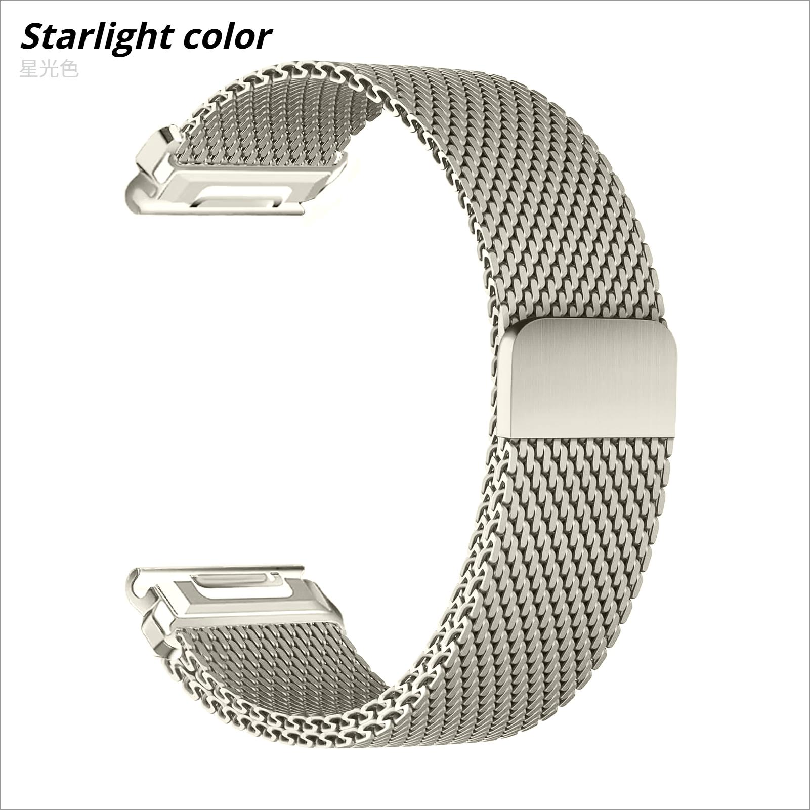 26mm 22mm 20mm Schnellwechselarmband für Garmin Fenix 8 7 Pro 7S 6X 6 5Plus Venu 3 Tactix 7 Milanesisches Schleifenarmband Correa Fenix 8 7X Armband QuickFit 22mm