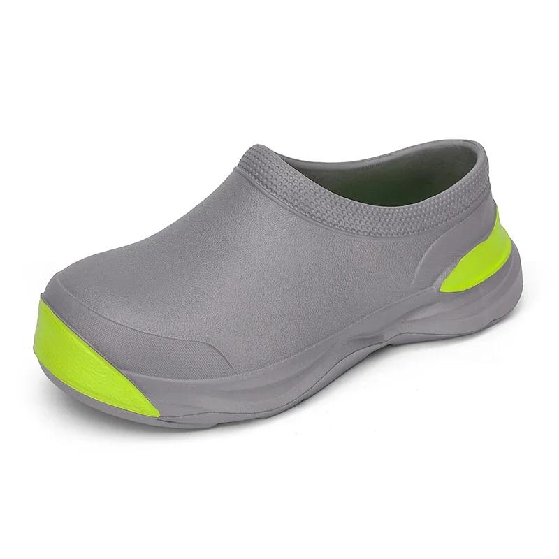 Herren-Gartenschuhe, lässige Outdoor-Schuhe mit EVA-Injektion, Küchenschuhe, Restaurant-/Hotel-Arbeitsschuhe, wasserdichte Garten-Clogs 44-45
