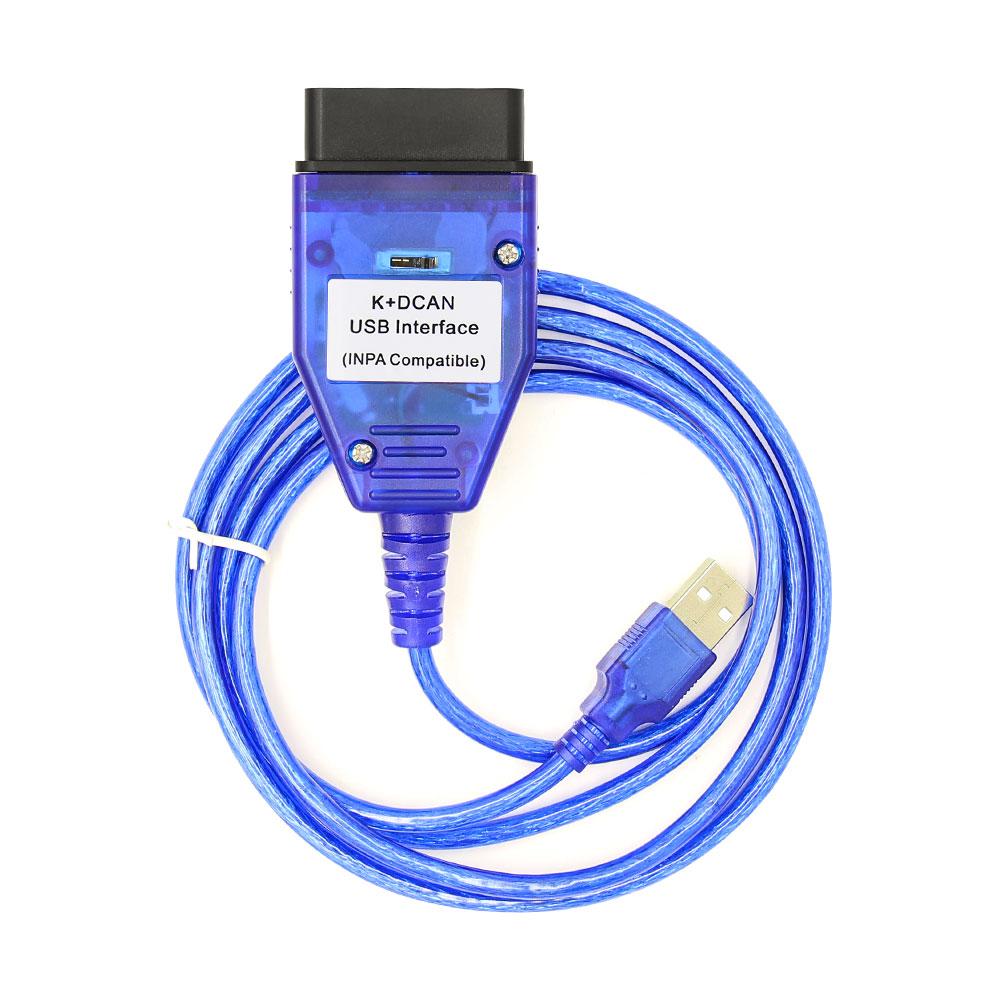 Für BMW INPA K + CAN K + DCAN FTDI FT232RL Chip mit Schalter USB Schnittstelle Diagnose-Tool Für BMW OBD2 Scanner blau