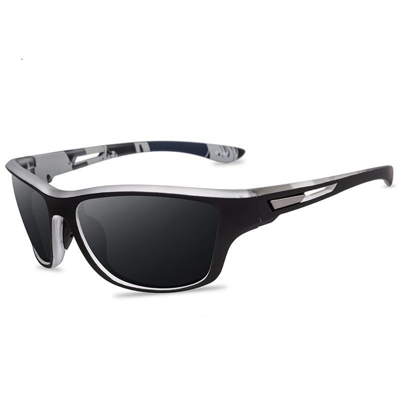 1 Stück Mode Sport Sonnenbrille Männer Bunte Polarisierte Sonnenbrille Outdoor Radfahren Sonnenbrillen schwarz