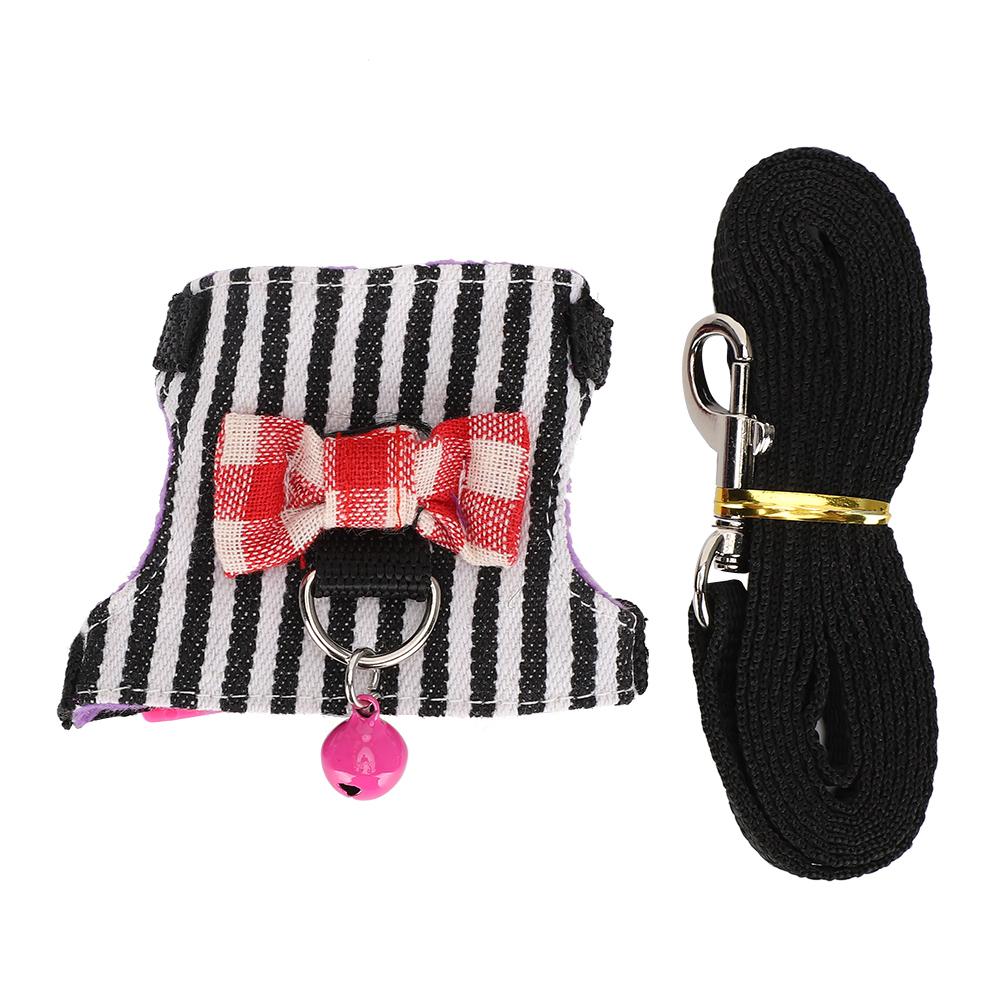 Kleintier Geschirr Leine Set Bequemer Brustgurt Traktionsweste für Frettchen Chinchilla S