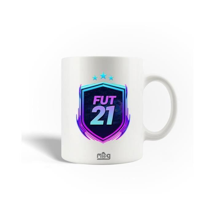Mug en Céramique FIFA 21 Ultimate Team FUT 21 Jeu vidéo Logo Violet Bleu