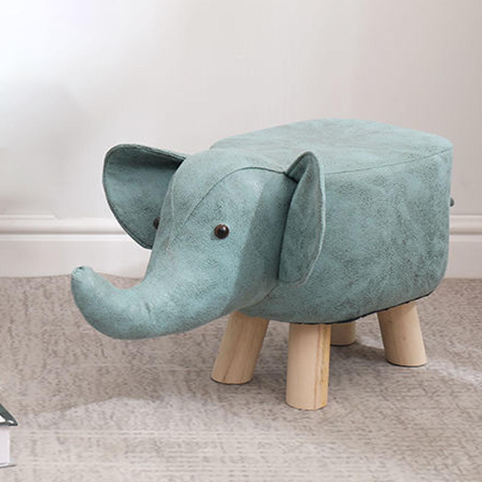 Tier-Fußhocker, Mehrzweck-süße Cartoon-Tier-kleine Bank für Zuhause, Kindergarten, Grün