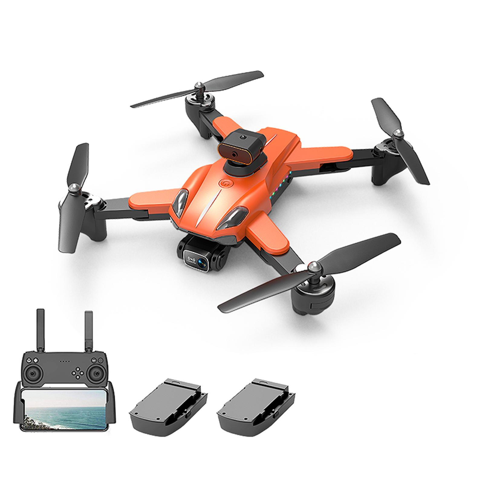 Ferngesteuerte Drohne mit Daul-Kamera 1080P 5GWifi Ferngesteuerter Quadrocopter mit Funktion Hindernis orange-2 battery