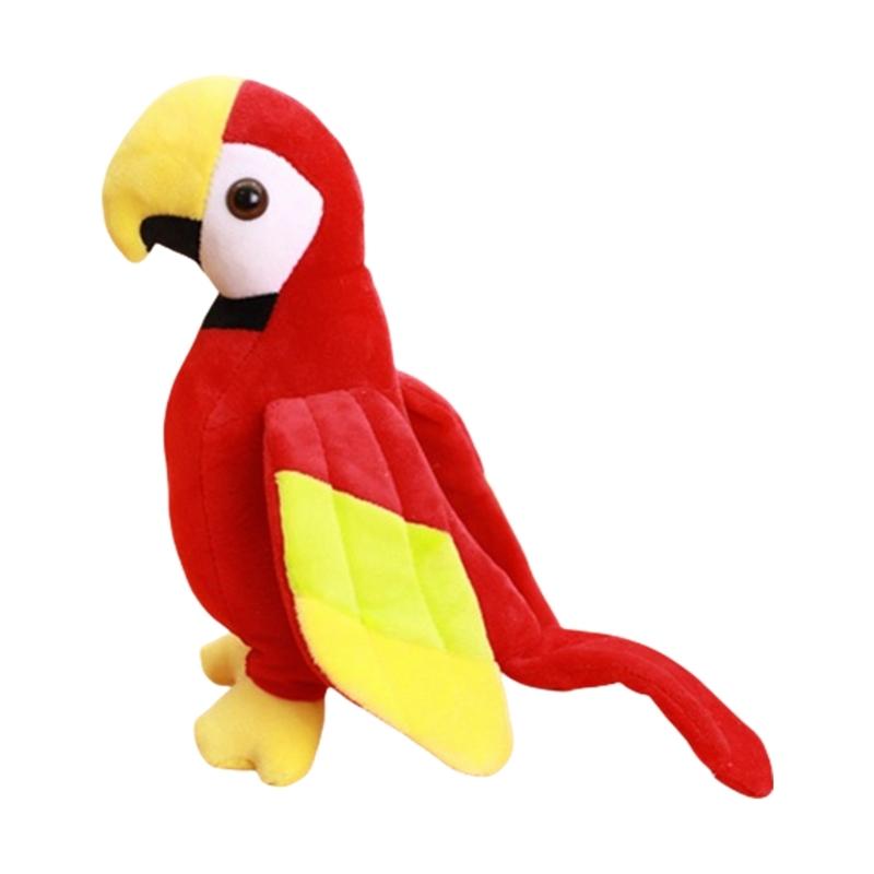 Niedlicher Vogel Entzückender Papagei Stofftiere Papagei Spielzeug Weiche Bequeme Papagei Puppe Frühe Bildung Kleinkind Spielzeug rot