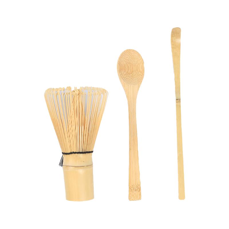3 Stück Teebesen Matcha Set Japanisches Teegeschirr Set Matcha Besen Löffel und Schaufel Matcha Set Bambus Zubehör Reines Tee Pinsel Werkzeug