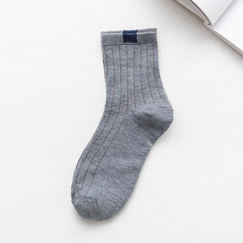 10 Paar Socken Damen Winter Warme Socken für Damen Neujahr Niedliches Set Herren Weiß Japanischer Stil Sport Mode Kurze Socken Set Femal 10Pcs (EUR 33-44) grau