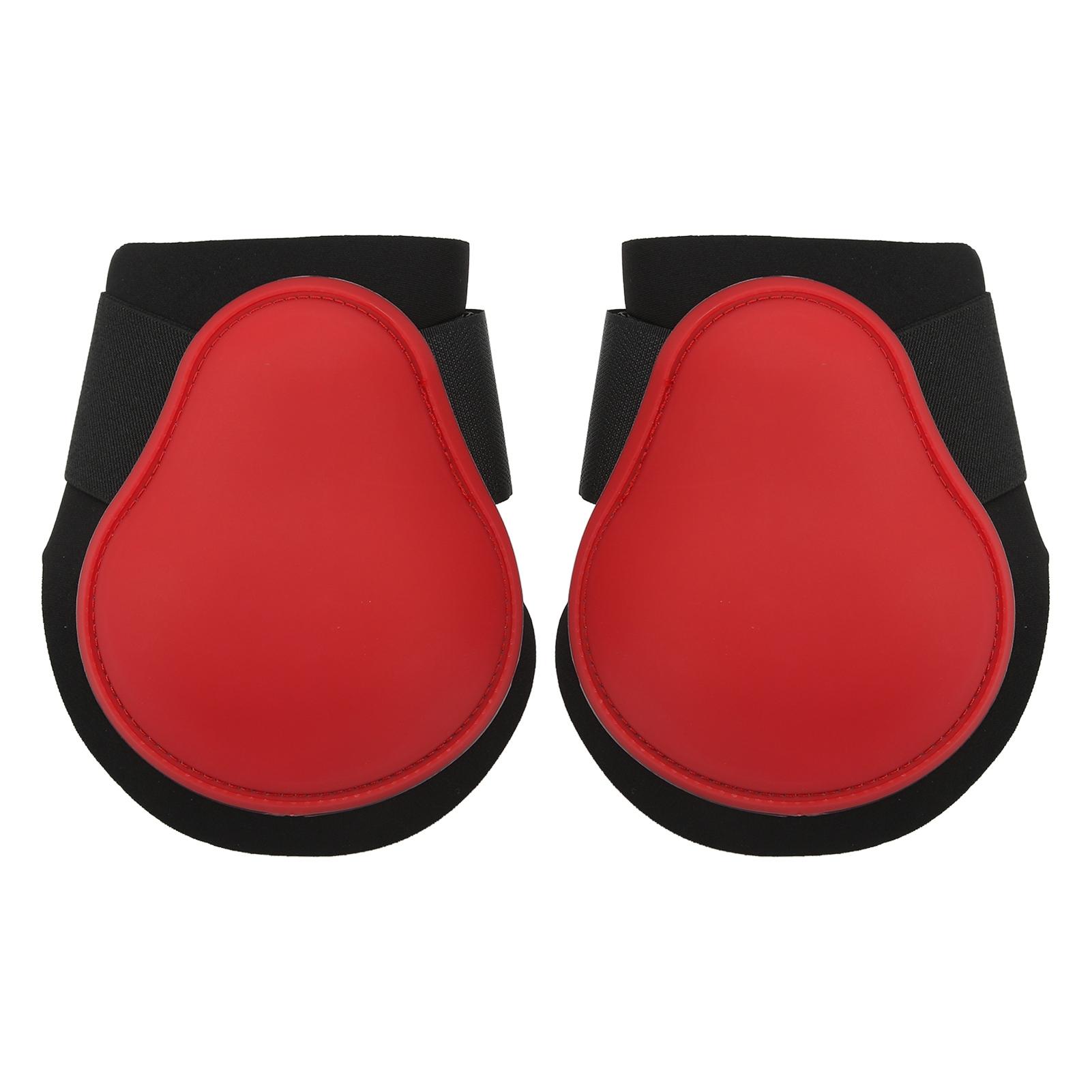 1 Paar Pferde Hinterbein Gamaschen Pferde Sehnen Gamaschen zum Springen Laufen Hochgeschwindigkeitssport Rot Hinterbeine M M(315 X 180mm / 12.4 X 7.09in)