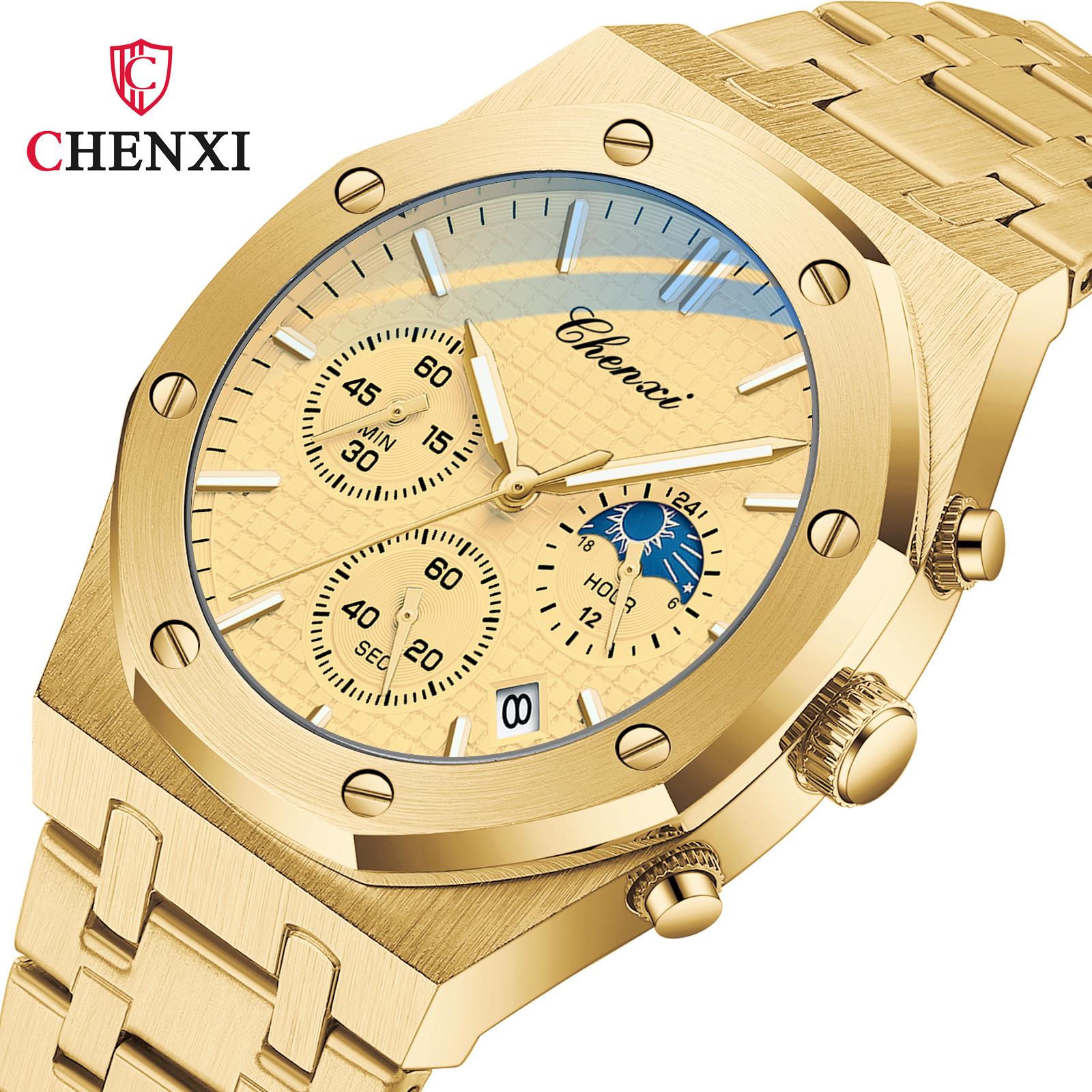 Neue TOP Marke Luxus herren Uhr Mit Box männer Multifunktionale Sport Uhr Wasserdicht männer Quarz Uhren