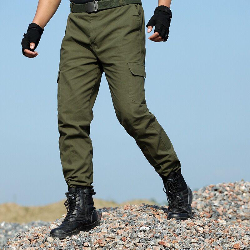 Baumwoll-Arbeitskleidungsset für Herren und Damen - Outdoor-Arbeitsschutz & Militärtrainingsuniform, Armeegrün 190 [Suggest Weight 180-200 kg]