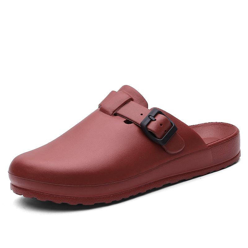 Krankenhaus-medizinische Hausschuhe für Damen, Krankenschwester-Clogs, Arzt-medizinische Schuhe, Krankenpflege-Clogs, rutschfeste EVA-Schuhe, Spezialist für die Arbeit 36 wein rot