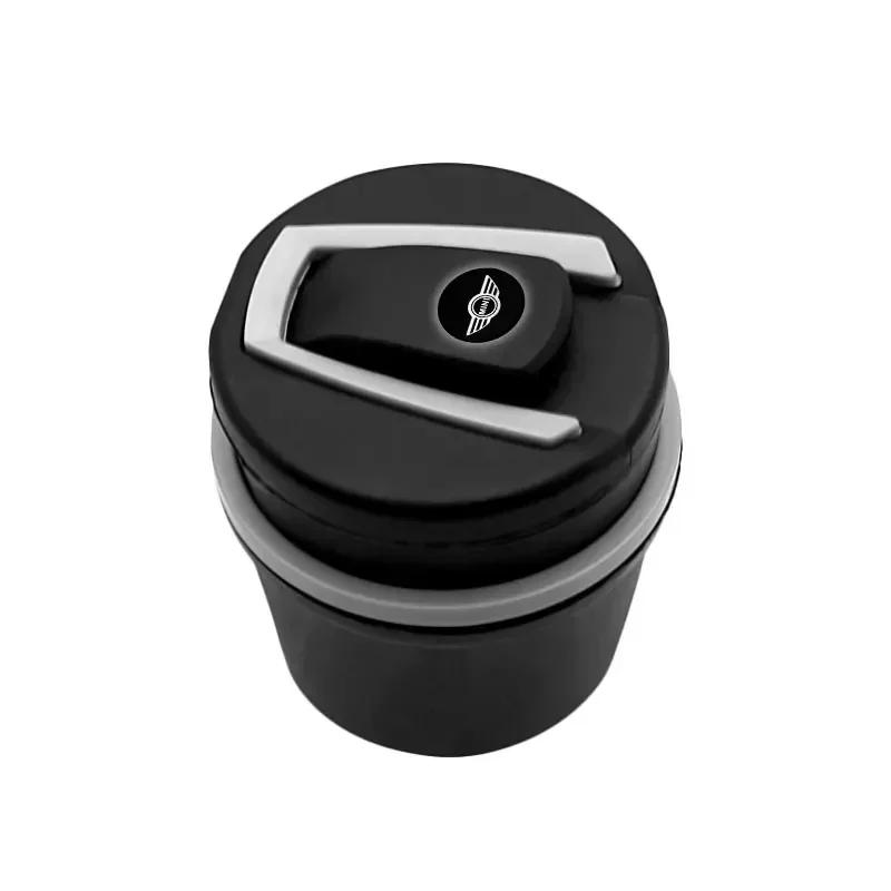 2025 Für BMW MINI Auto Aschenbecher Tragbar Auto LED Licht Zigaretten Zigarren Asche Zylinder Für MINI F54 F55 F56 R56 R60 SONE Roadst