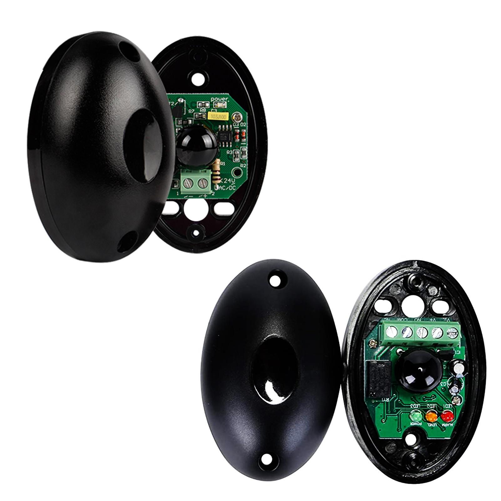 DC12V Infrarot-Fotozellen-Strahlsensor, automatischer Tor-Tür-Garagen-Shutter-Barriere-Detektor für Tür schwarz