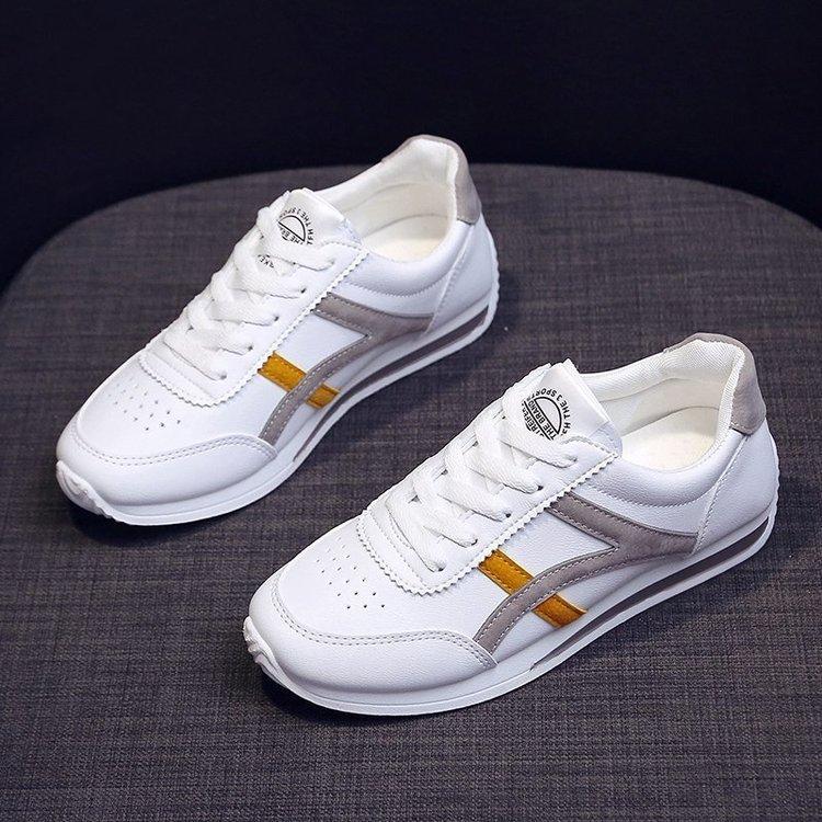 Frühlings- und Sommersport Damenschuhe Leder Modische Schuhe Lässige weiße Schuhe Leichte Damenschuhe Atmungsaktive Outdoor Argan Damenschuhe 40