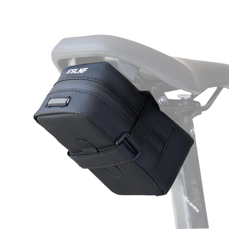 ESLNF Fahrradtasche Satteltasche Wasserdicht Große Kapazität Heck Rücksitztasche für Fahrrad Mountainbike Rennrad Aufbewahrungstasche Fahrradzubehör gray