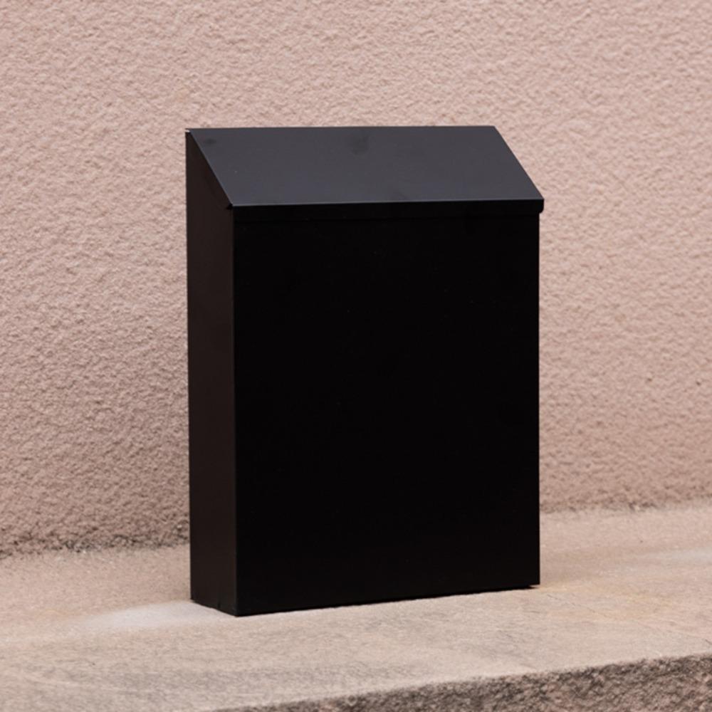 Wandbriefkasten Briefkasten Briefkasten Vielseitige Einwurfbox für Schule Außenbereich Straße Haus schwarz