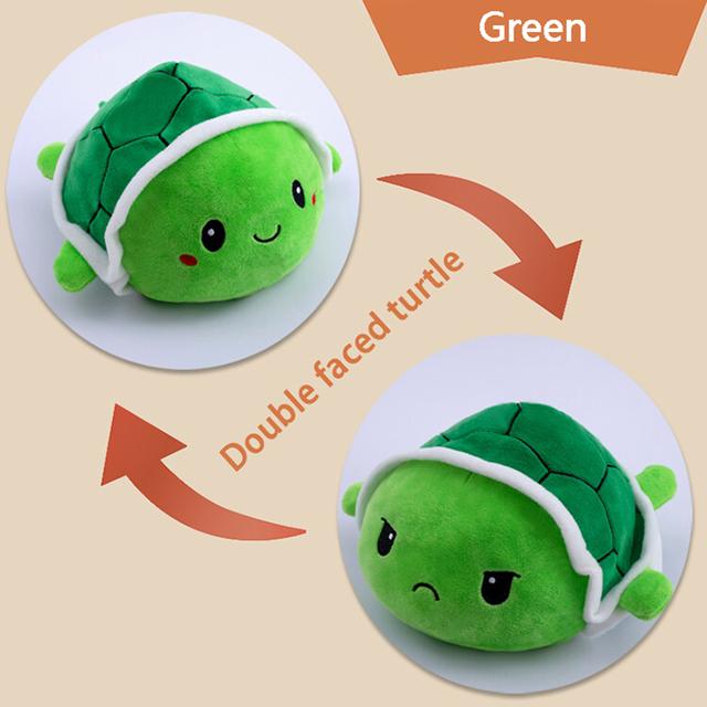15-25cm Kawaii Wendbare Schildkröten Plüschtiere Niedliches Kuscheltier Schildkrötenpuppe Wütend Umdrehbar Fröhlich Spielzeug Weihnachtsgeschenke Für Kinder 20cm