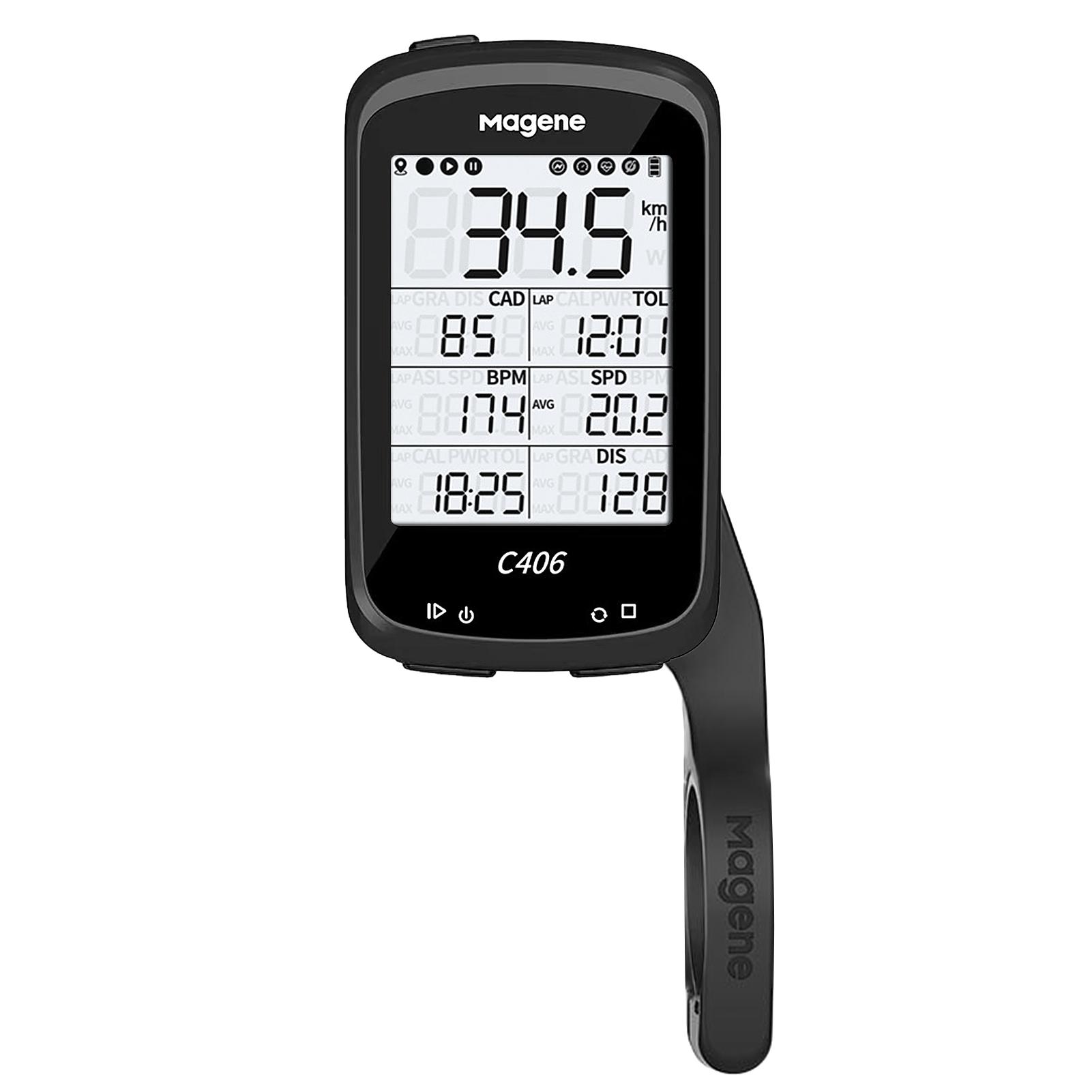 Fahrrad-GPS-Computer, wasserdicht, intelligent, kabellos, ANT+, Fahrrad-Tachometer, Fahrrad-Kilometerzähler rot