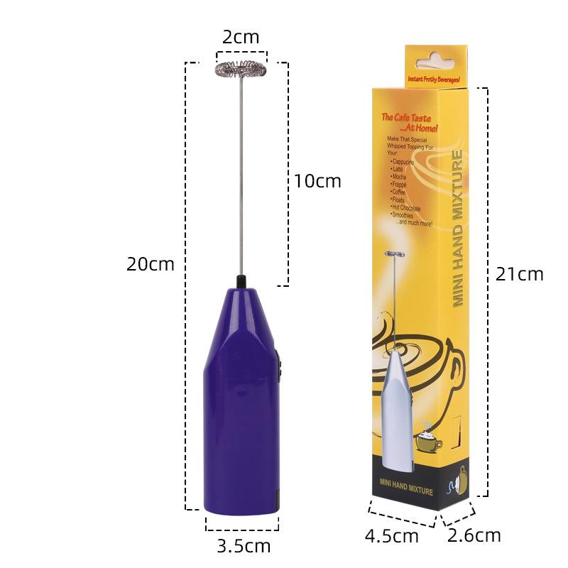 Mini Elektrische Milch Schäumer Mixer Drahtlose Kaffee Schneebesen Mixer Hand Egg Beater Cappuccino Mixer-düse Küche Schneebesen Werkzeuge violett