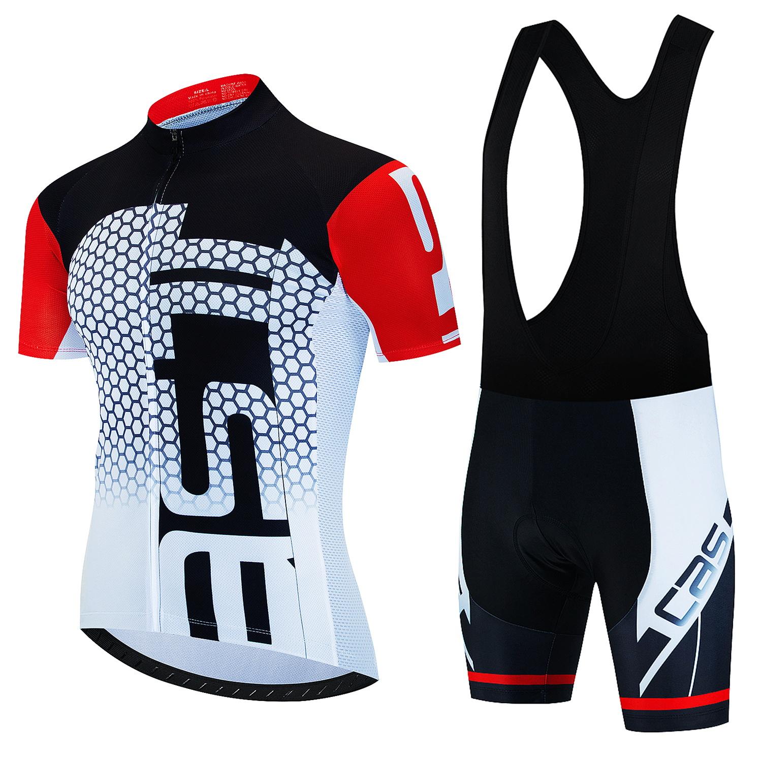 Radtrikot-Sets 2025 Herren Radbekleidung Sommer Kurzarm MTB Fahrradanzug Fahrradbekleidung Ropa XXL