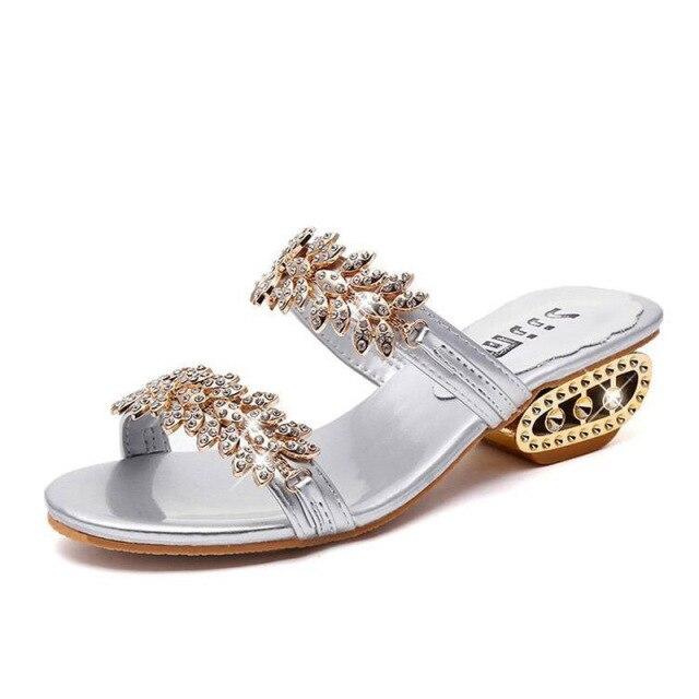 Frauen Schuhe Hausschuhe Sommer Strand Sandalen Mode Frauen Strass Outdoor Hausschuhe Flip-Flops Schuhe Frauen Mujer 5