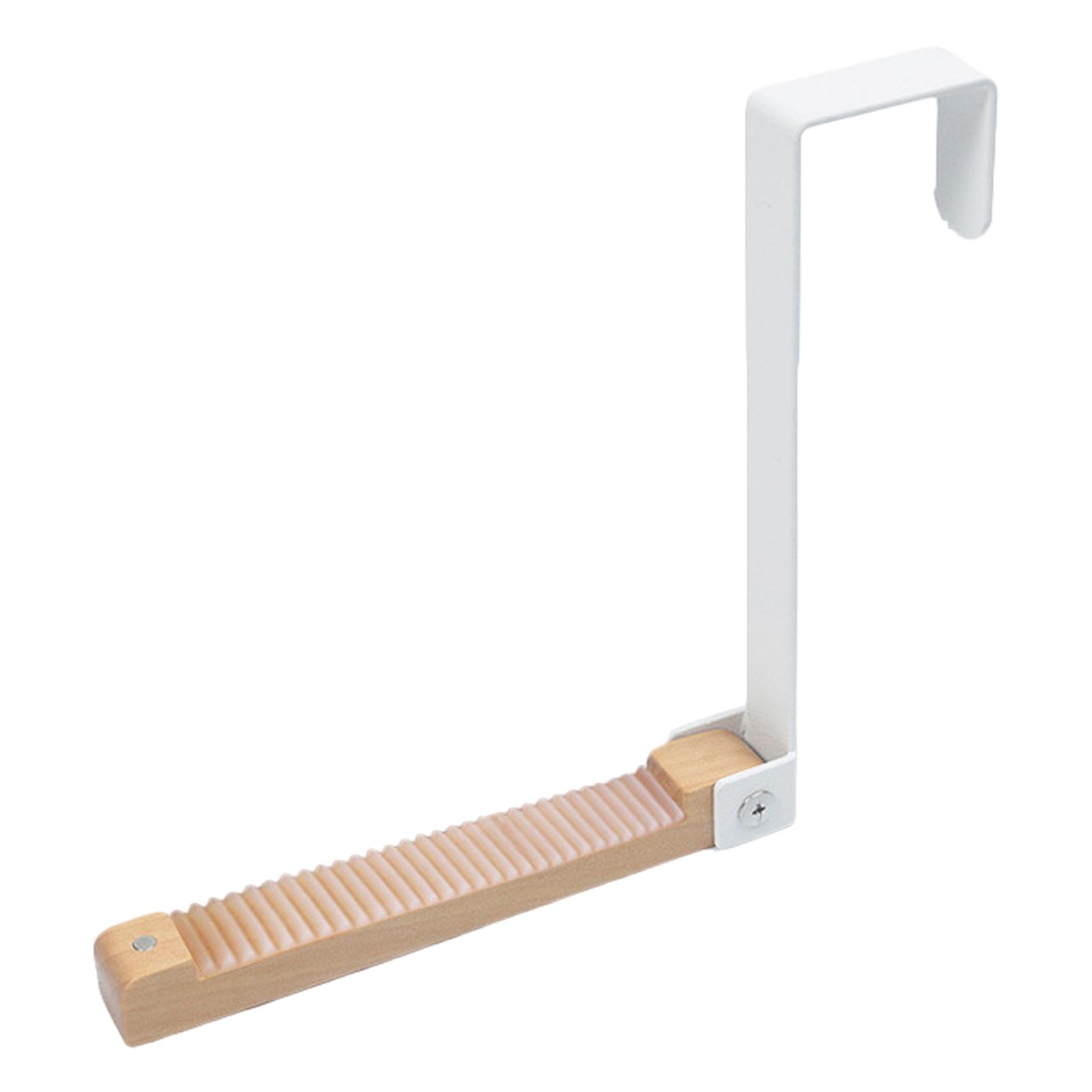 Über-Tür-Hakenaufhänger Faltbarer Trockenständer Platzsparend Hängegestell für Wäsche Badezimmer Schlafzimmer Reisebügel weiß