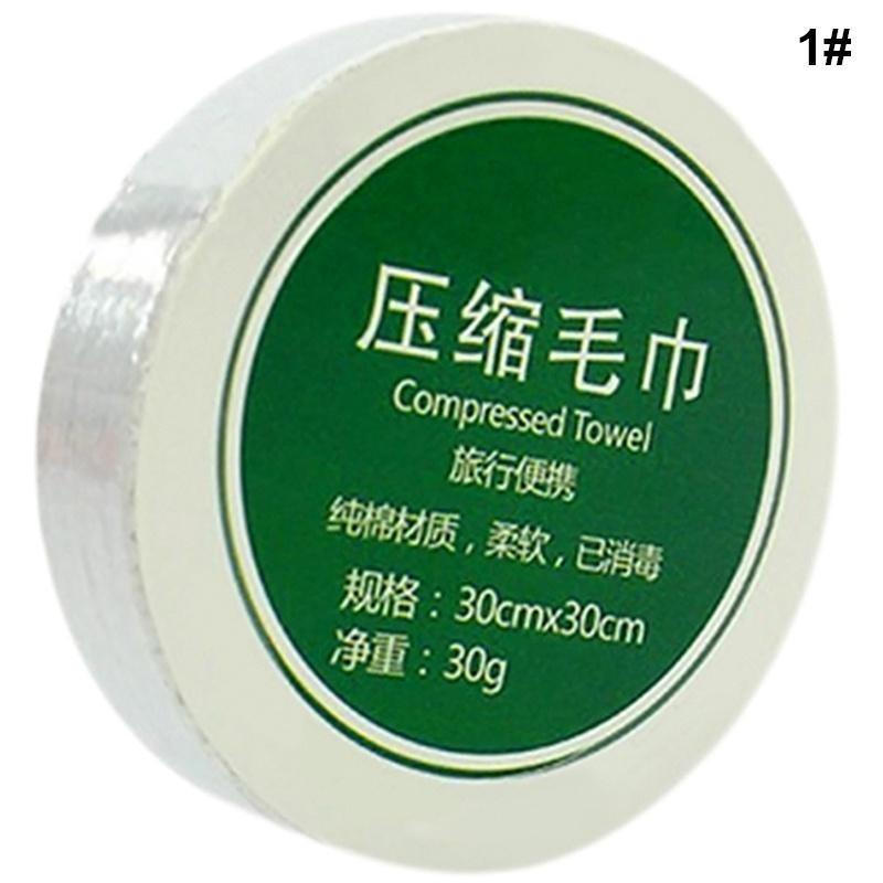 Outdoor-Reisen Tragbares komprimiertes Handtuch Handtuch Baumwolle komprimiertes Handtuch Handtuch God Travel Hotel 30cm by 30cm