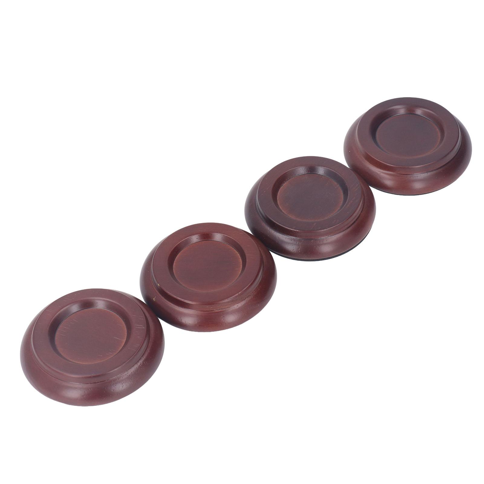 4 STÜCKE Klavier Bodenschutz Anti Vibration Kleine Größe Rutschfeste Klavier Casting Cups Bodenschutz braun