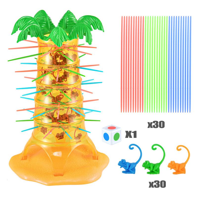 Affenkletterbaum-Spiel für Kinder, interaktives Gleichgewicht, Tischplatte, Brett, Eltern-Kind-Party, Affen-Down-Spiel, lustiges Spiel, pädagogisches Spielzeug, Geschenk yellow