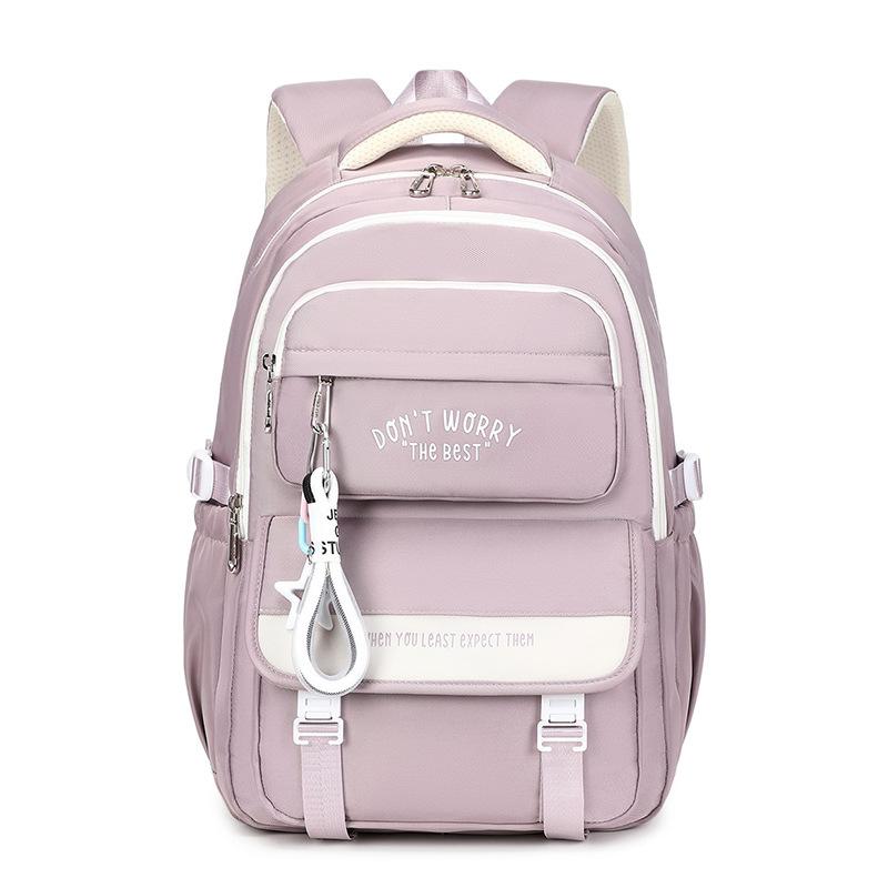 Mode Mädchen Schulrucksack Schultaschen Teenager Laptop Rucksack Lässiger Reiserucksack Büchertasche Kinder Schultasche Wasserdicht violett