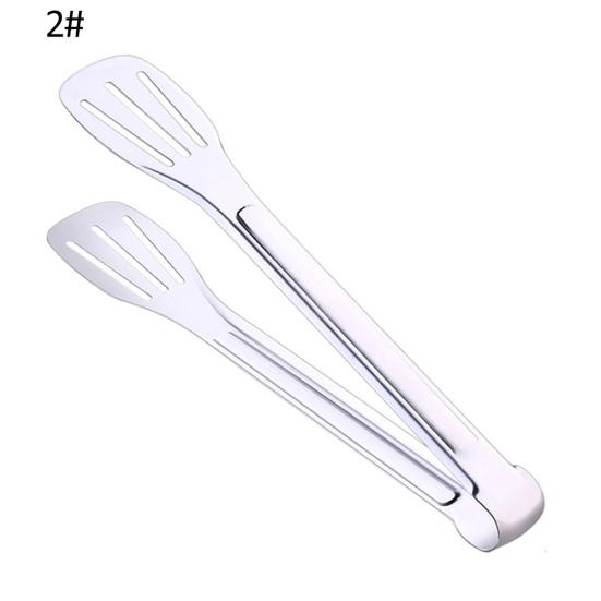 Edelstahl Steak Fleisch Lebensmittel Clip BBQ Küche Klemme Tong Kochzubehör 28.5cm