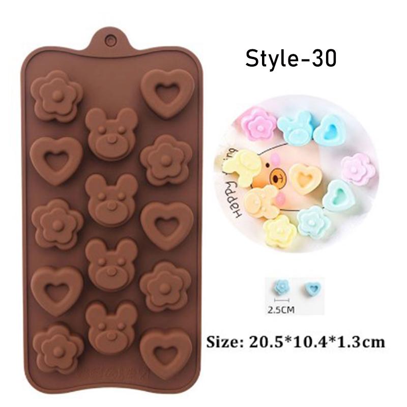 Mode Obst 3D Eis Harz Form Tier Form Jelly Pudding Kuchen Backen Werkzeug Gummibärchen Süßigkeiten Silikon Formen DIY Schokolade Bear