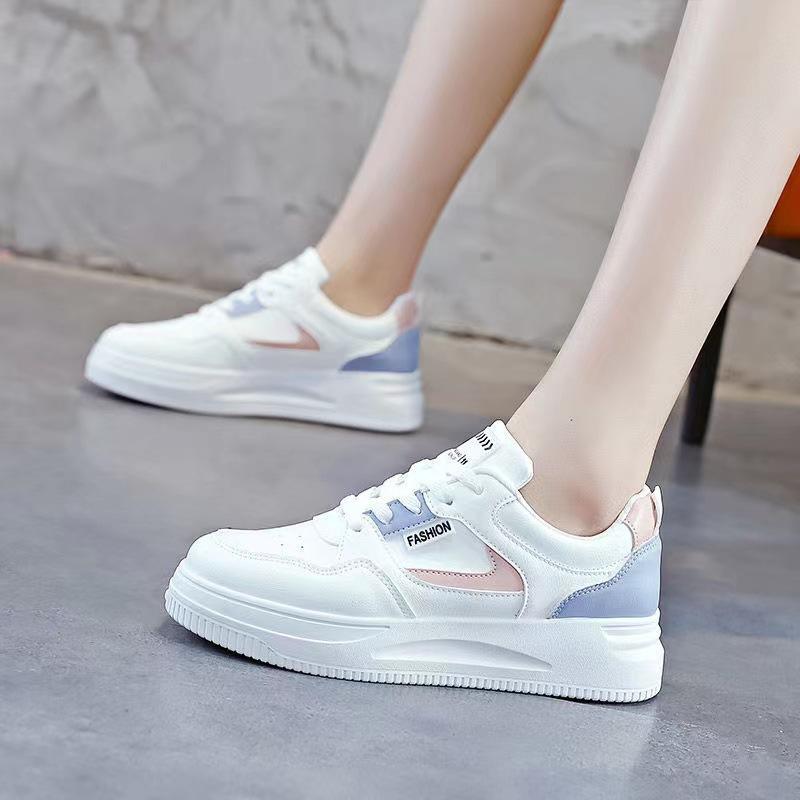 Weiße Schuhe für Damen Neue Herbst Damen Schuhe Koreanische Vielseitige Freizeit Super Heiße Schuhe für Studentinnen Schuhe mit dicker Sohle für Damen 40 gray