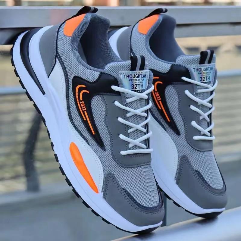 Herbst Neue männer Sport Schuhe Atmungsaktive Mesh Schuhe Große Größe männer Schuhe Fliegen Woven Pu Bequeme Männer der Schuhe 40